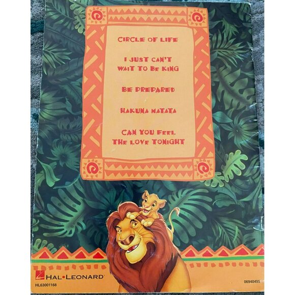 The Lion King Piano Fun! E-Z Play Songbook By Hal Leonard - Picture 2 of 4